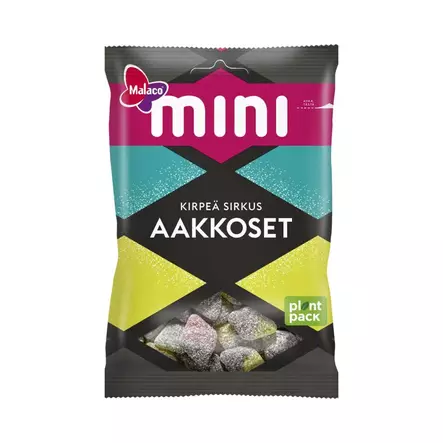 Aakkoset Mini Kirpeä Sirkus 120 g - Karkkipussit - 100681 - 1