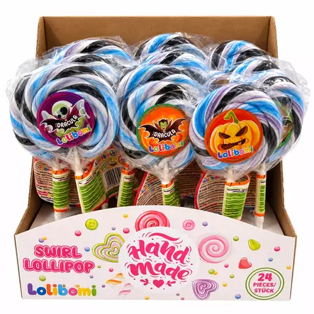 Halloween Swirl Lollipop 50 g - Tikkarit - 100702 - 1