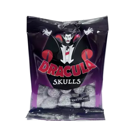 Dracula Skulls Vattulaku 65g - Karkkipussit - 100554 - 1